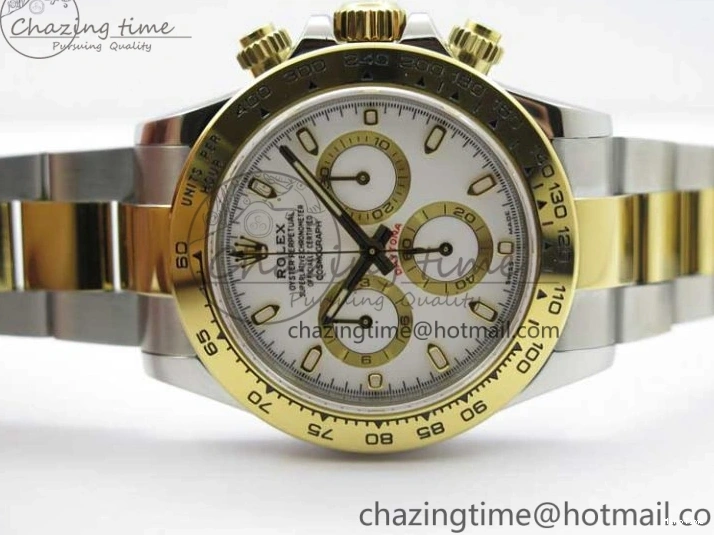 MiroTime 0420 Daytona 116503 SS YG Noob 1:1 Best Edition 904L SS Case and Bracelet White Dial SA4130 V WellDesigned 3176